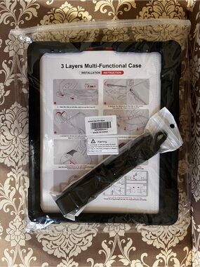 New Rugged iPad 12.9 Case with Shoulder Strap Heavy Duty Protective Cover